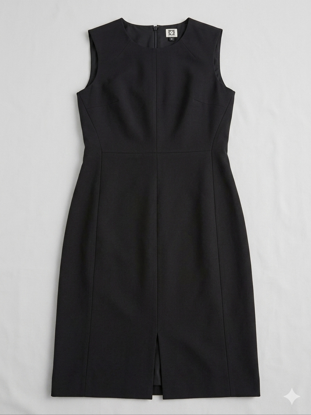 Anne Klein Black Sleeveless Sheath Dress - Size 2 - Fully Lined / Executive